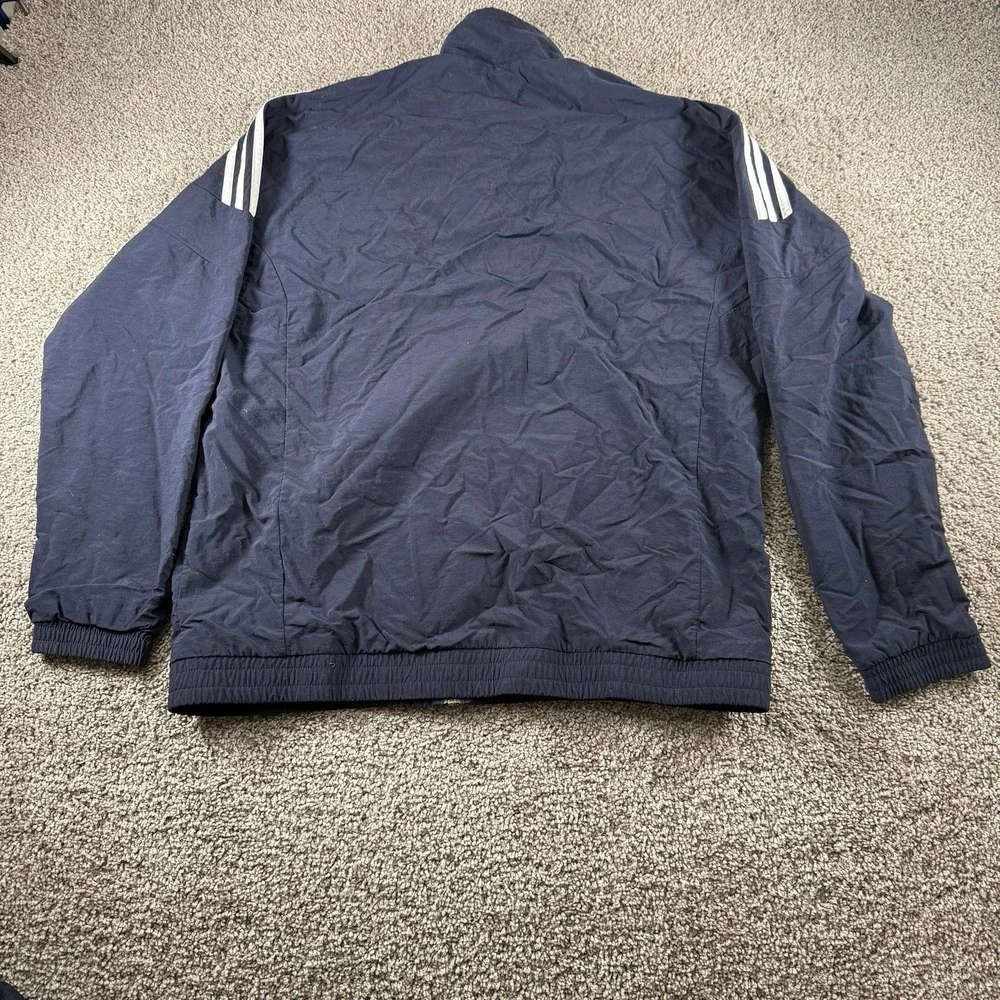 Vintage Adidas Tracksuit Set Mens XL Navy Blue Fill Zip Jacket Logo Pants‎ Y2K